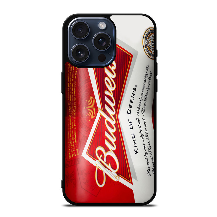 BUDWEISER CAN KING OF BEER iPhone 15 Pro Max Case