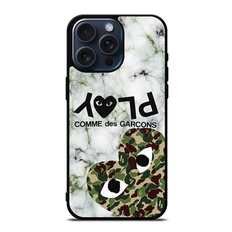 CAMO COMME DES GARCONS iPhone 15 Pro Max Case