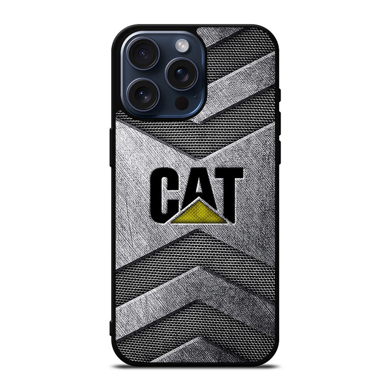 CATERPILLAR TRACTOR CAT METAL LOGO iPhone 15 Pro Max Case CATERPILLAR TRACTOR CAT METAL LOGO iPhone 15 Pro Max Case