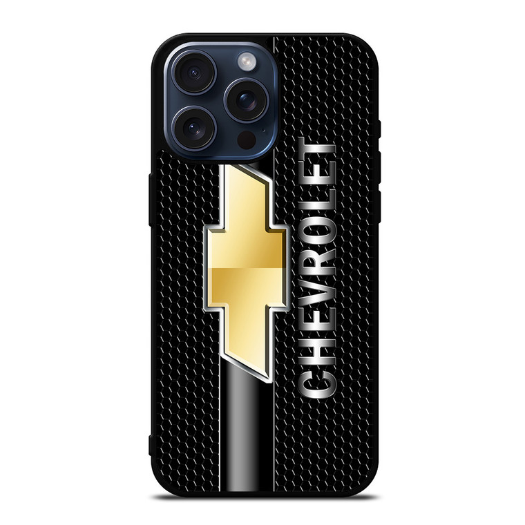 CHEVY CHEVROLET LOGO CARBON iPhone 15 Pro Max Case