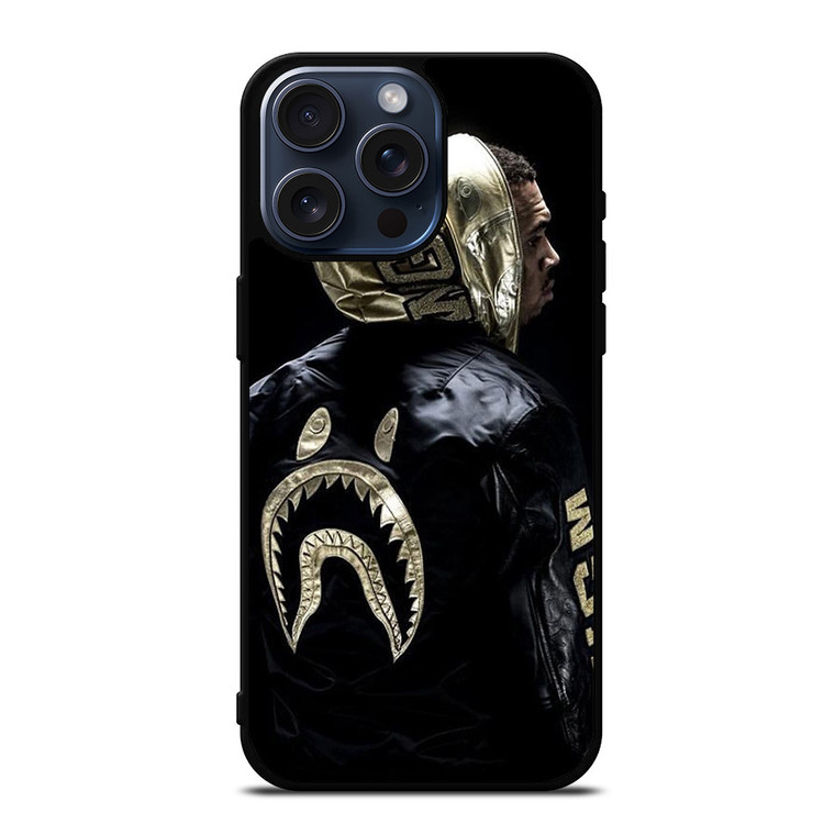 CHRIS BROWN BAPE iPhone 15 Pro Max Case CHRIS BROWN BAPE iPhone 15 Pro Max Case