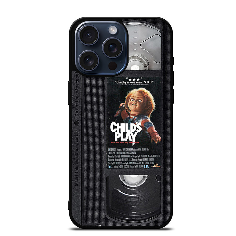 CHUCKY CHILD'S PLAY HORROR TAPE iPhone 15 Pro Max Case CHUCKY CHILD'S PLAY HORROR TAPE iPhone 15 Pro Max Case