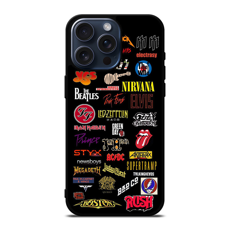 CLASSIC ROCK BAND LOGO iPhone 15 Pro Max Case CLASSIC ROCK BAND LOGO iPhone 15 Pro Max Case
