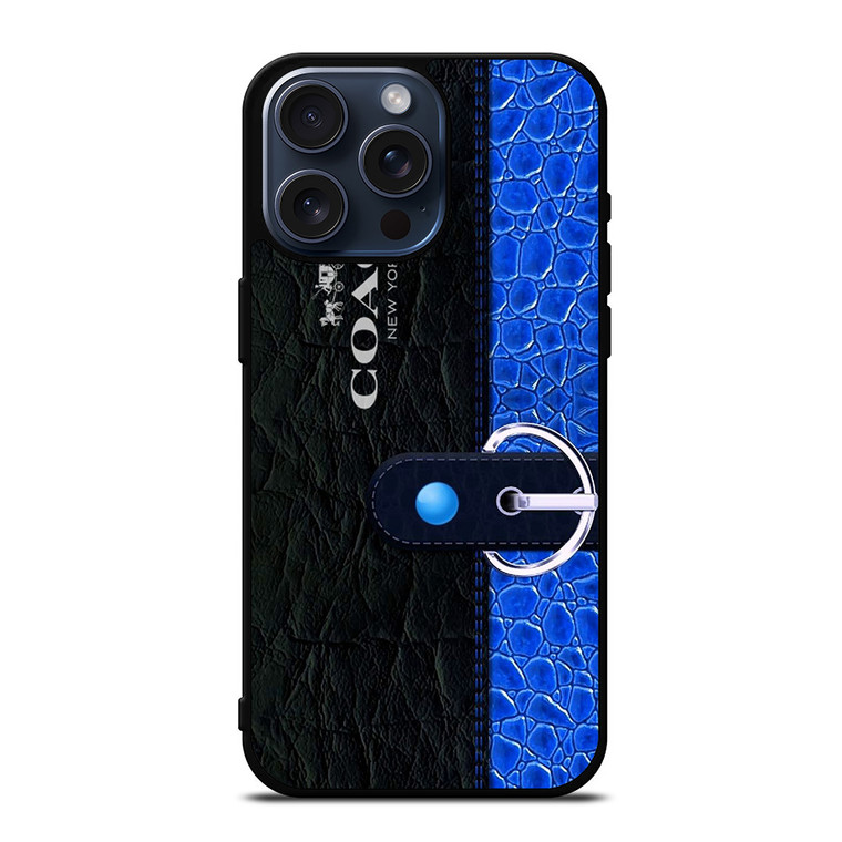 COACH BAG BLUE iPhone 15 Pro Max Case