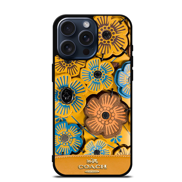 COACH NEW YORK ROSE TEA iPhone 15 Pro Max Case COACH NEW YORK ROSE TEA iPhone 15 Pro Max Case