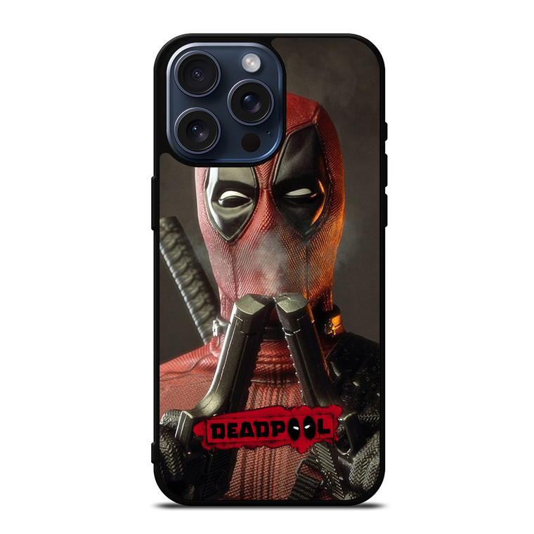 DEADPOLL POTRAIT DOUUBLE PISTOLS iPhone 15 Pro Max Case