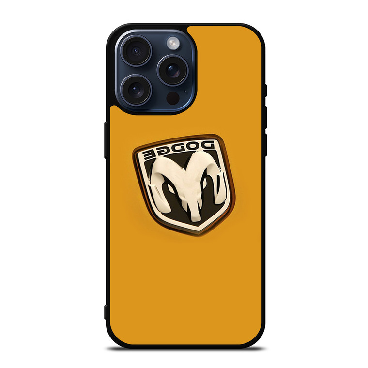 DODGE CAR LOGO YELLOW iPhone 15 Pro Max Case