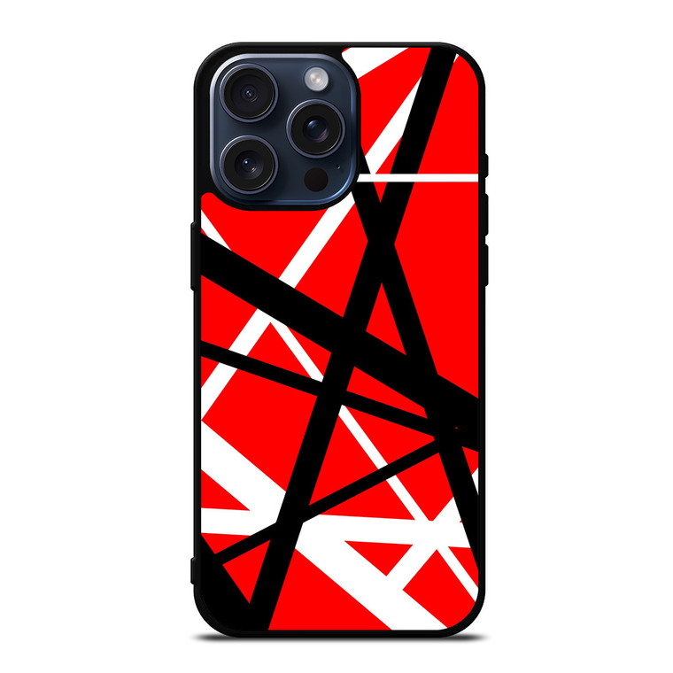 EDDIE VAN HALEN GUITAR STRIPES PATTERN iPhone 15 Pro Max Case