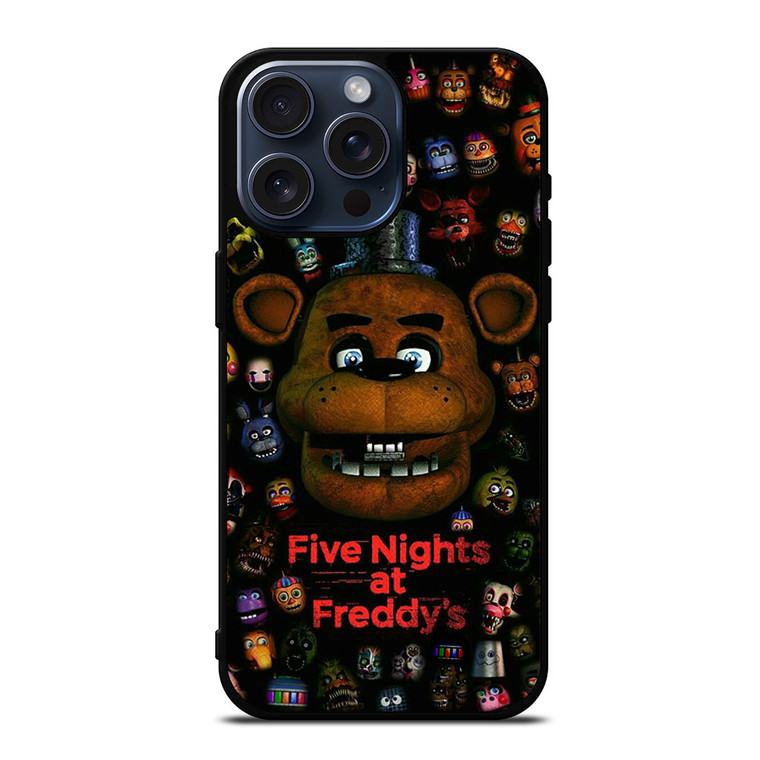 FIVE NIGHTS AT FREDDY'S FNAF FACES iPhone 15 Pro Max Case