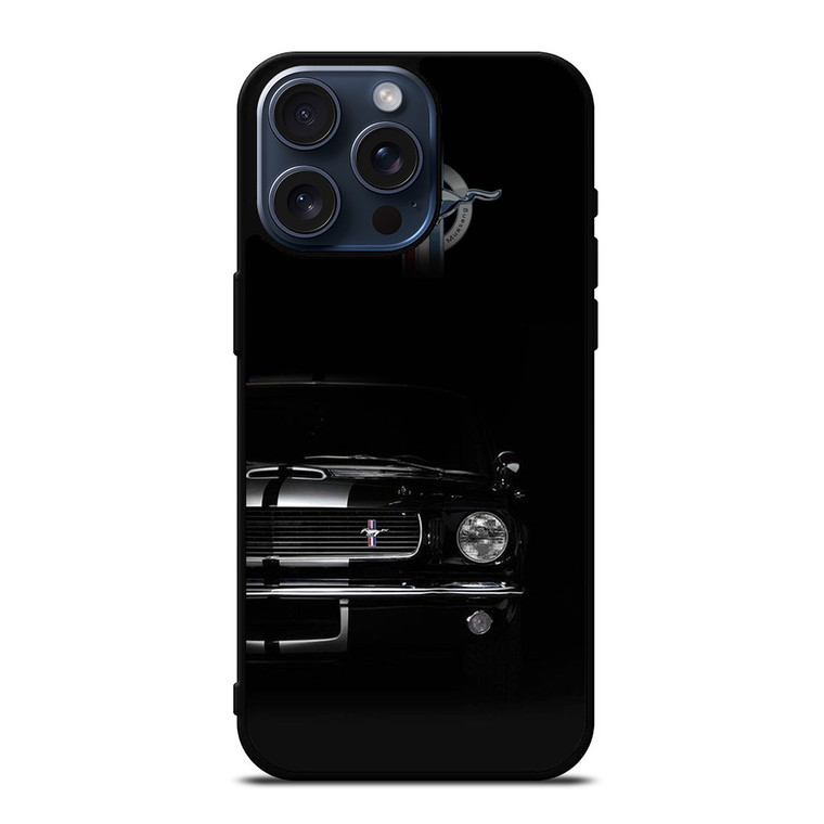 FORD MUSTANG BLACK iPhone 15 Pro Max Case FORD MUSTANG BLACK iPhone 15 Pro Max Case