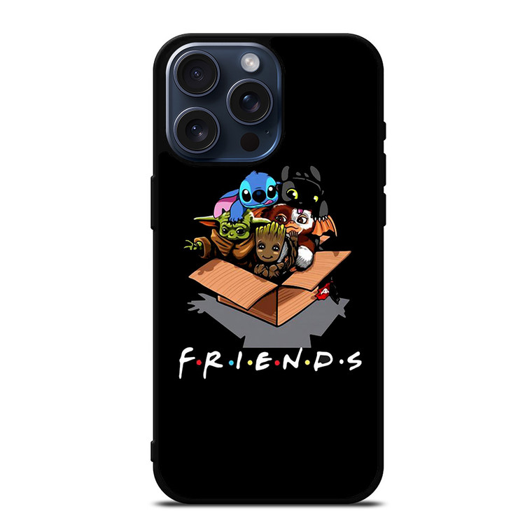 FRIENDS BABY YODA GROOT STITCH TOOTHLESS iPhone 15 Pro Max Case