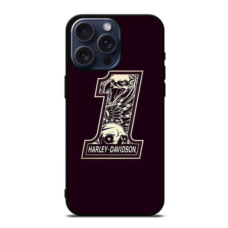 HARLEY DAVIDSON LOGO 1 SKULL LOGO iPhone 15 Pro Max Case