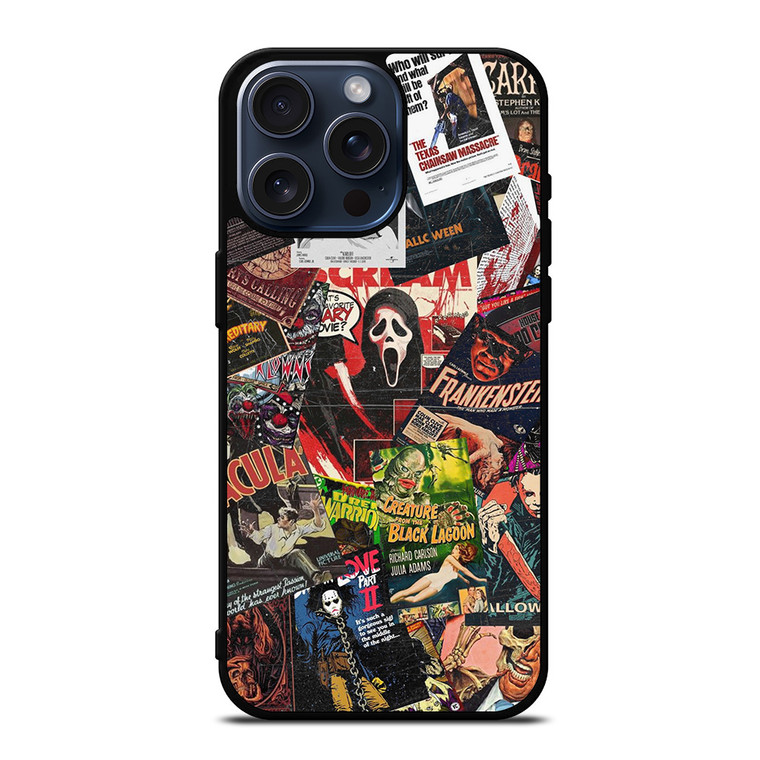 HORROR MOVIE POSTER COLLAGE iPhone 15 Pro Max Case
