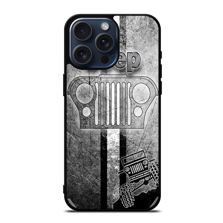 JEEP LOGO SILVER iPhone 15 Pro Max Case