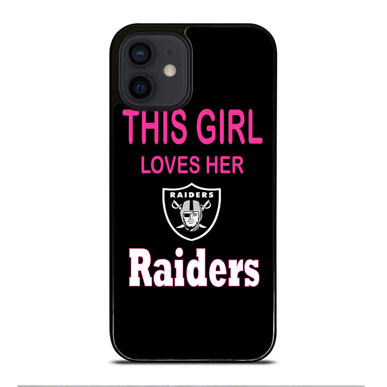 THIS GIRL LOVES THE RAIDERS iPhone 12 Mini Case THIS GIRL LOVES THE RAIDERS iPhone 12 Mini Case
