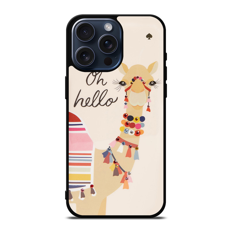 KATE SPADE CAMEL OH HELLO iPhone 15 Pro Max Case
