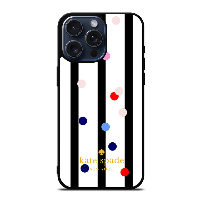 KATE SPADE STRIPE POLKADOTS iPhone 15 Pro Max Case