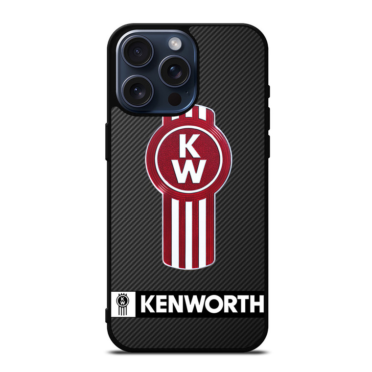 KENWORTH TRUCK LOGO CARBON iPhone 15 Pro Max Case