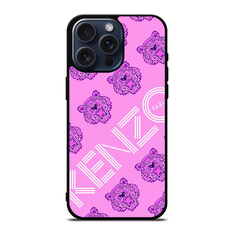 KENZO PARIS VIOLET LOGO iPhone 15 Pro Max Case