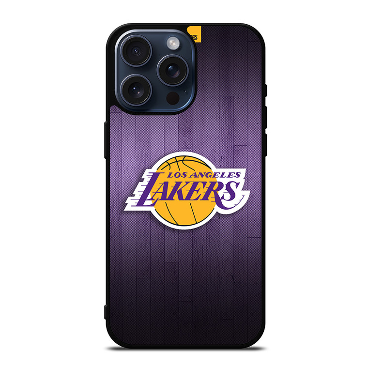 LA LAKERS WOOD DESIGN iPhone 15 Pro Max Case