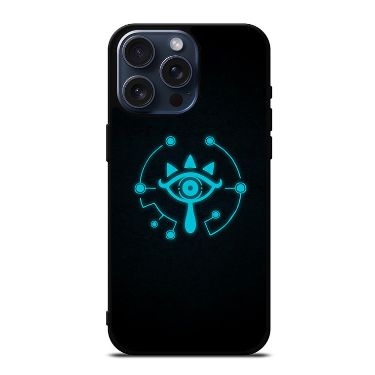 LEGEND OF ZELDA SHEIKAH SLATE EYE LOGO BLUE iPhone 15 Pro Max Case LEGEND OF ZELDA SHEIKAH SLATE EYE LOGO BLUE iPhone 15 Pro Max Case