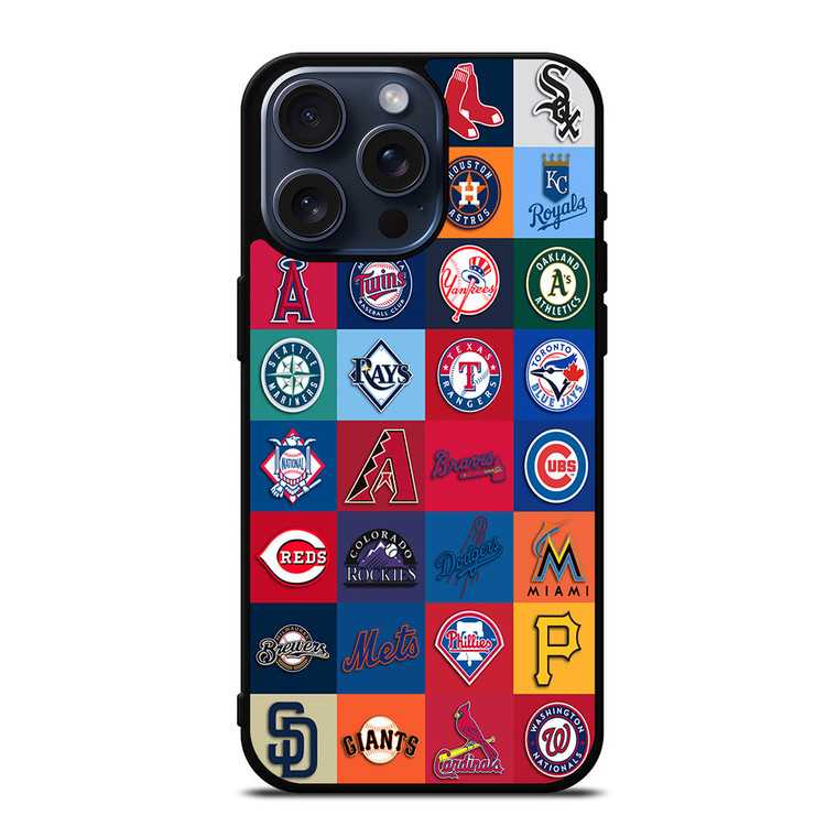 MAJOR BASEBALL LEAGUE CLUB COLLAGE iPhone 15 Pro Max Case