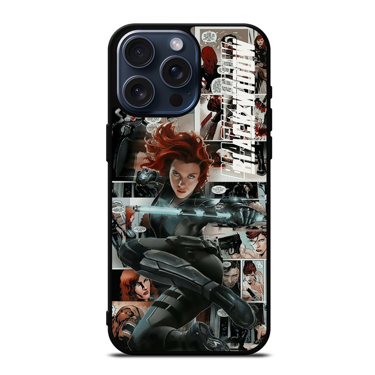 MARVEL BLACK WIDOW COMIC iPhone 15 Pro Max Case MARVEL BLACK WIDOW COMIC iPhone 15 Pro Max Case