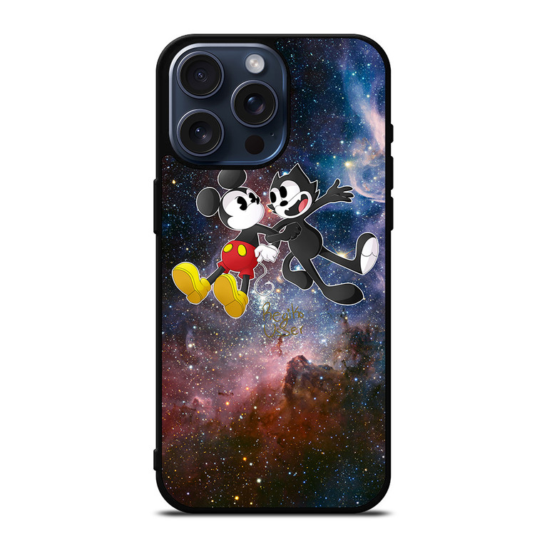 MICKEY MOUSE AND FELIX THE CAT iPhone 15 Pro Max Case