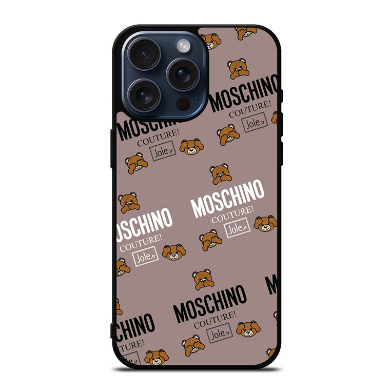 MOSCHINO COUTURE LOGO iPhone 15 Pro Max Case