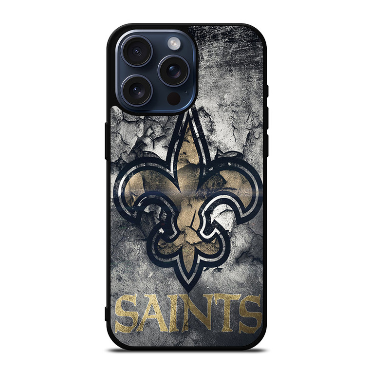 NEW ORLEANS SAINTS FOOTBALL LOGO iPhone 15 Pro Max Case NEW ORLEANS SAINTS FOOTBALL LOGO iPhone 15 Pro Max Case