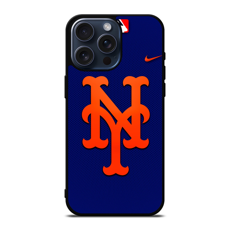 NEW YORK METS MLB LOGO BASEBALL iPhone 15 Pro Max Case