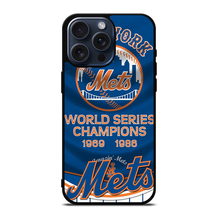NEW YORK METS WORLD SERIES iPhone 15 Pro Max Case