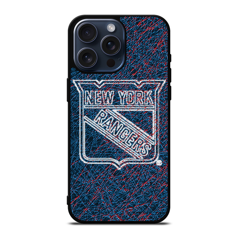 NEW YORK RANGERS ABSTRACT iPhone 15 Pro Max Case