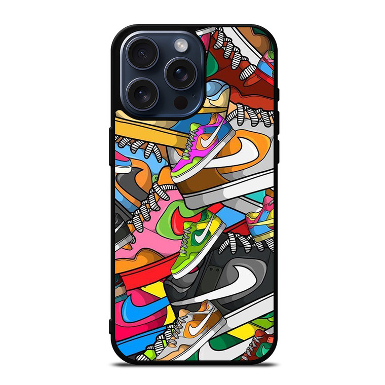 NIKE SHOES ART COLLAGE iPhone 15 Pro Max Case