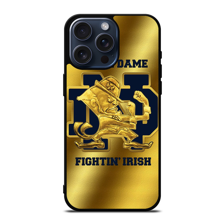 NOTRE DAME FIGHTING IRISH GOLD iPhone 15 Pro Max Case