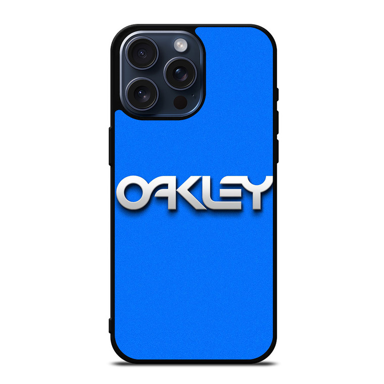 OAKLEY LOGO BLUE SOLID iPhone 15 Pro Max Case OAKLEY LOGO BLUE SOLID iPhone 15 Pro Max Case