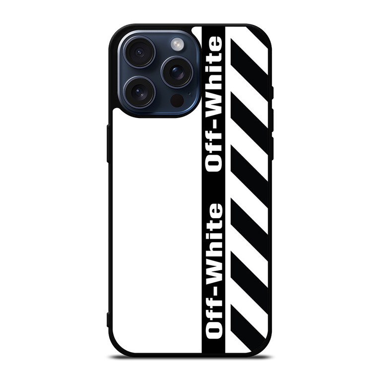 OFF WHITE LOGO VERTICAL iPhone 15 Pro Max Case
