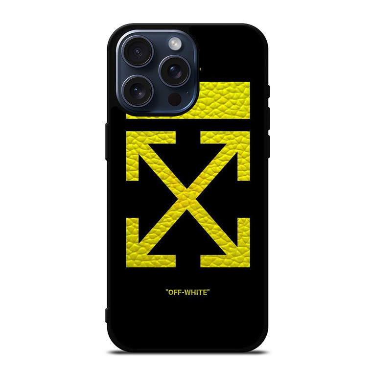 OFFWHITE LOGO YELLOW iPhone 15 Pro Max Case