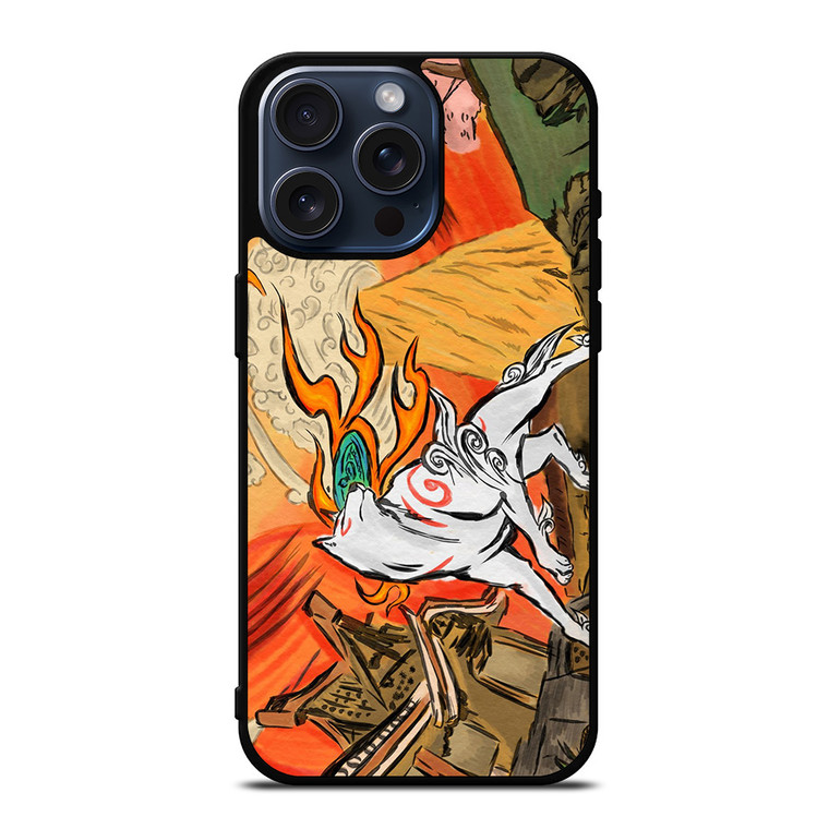 OKAMI WOLF JAPAN MITOLOGI iPhone 15 Pro Max Case OKAMI WOLF JAPAN MITOLOGI iPhone 15 Pro Max Case