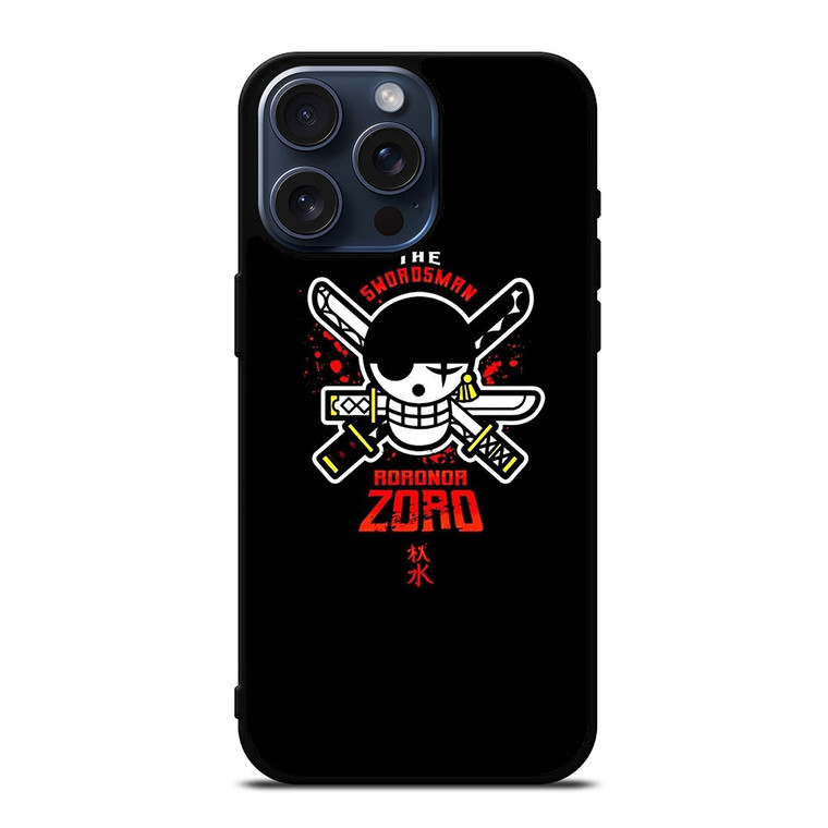ONE PIECE RORONOR ZORO MASKOT iPhone 15 Pro Max Case