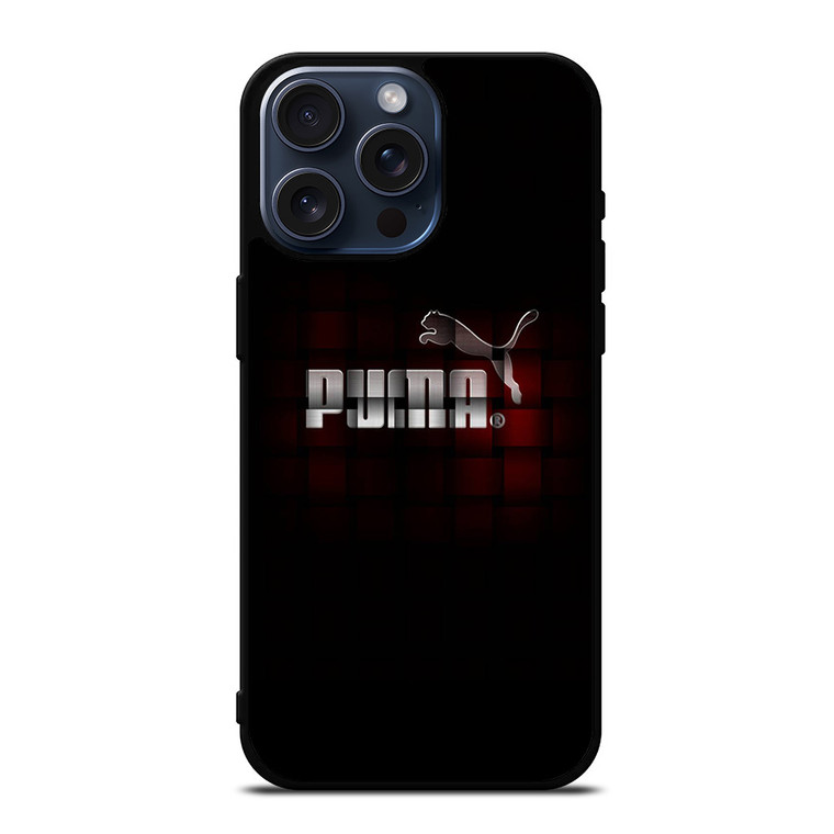 PUMA LOGO RED BLOCK iPhone 15 Pro Max Case