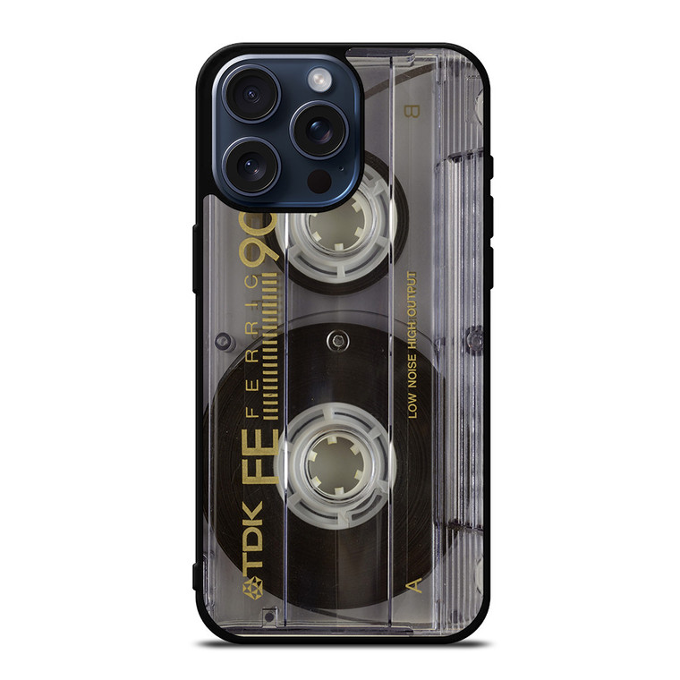RETRO CASSETTE TAPE iPhone 15 Pro Max Case