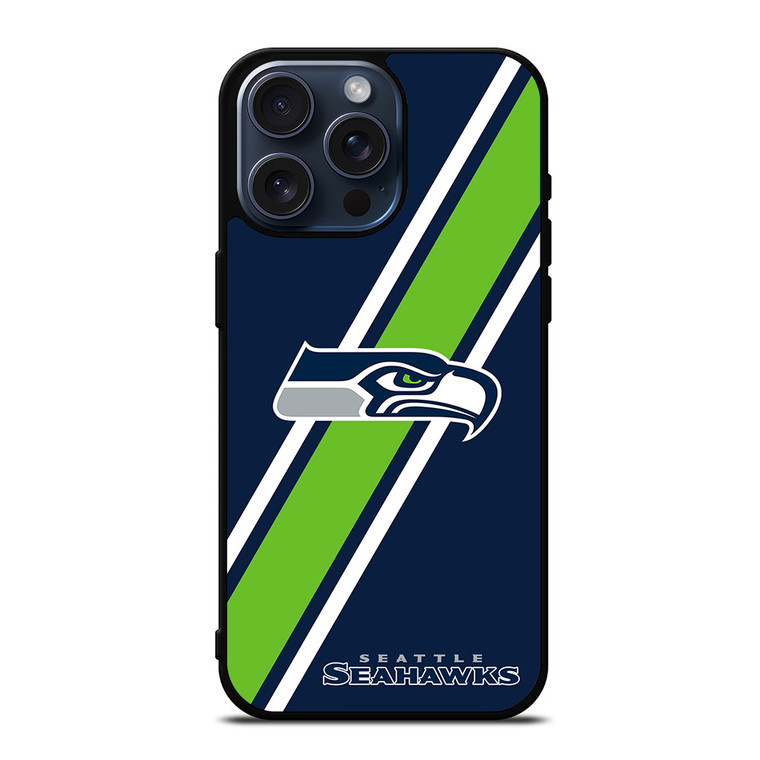 SEATTLE SEAHAWKS LOGO FOOTBALL TEAM iPhone 15 Pro Max Case