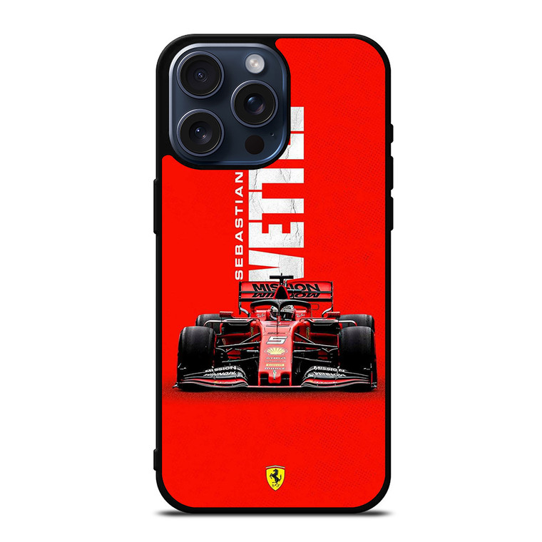 SEBASTIAN VETTEL FERRARI F1 iPhone 15 Pro Max Case SEBASTIAN VETTEL FERRARI F1 iPhone 15 Pro Max Case