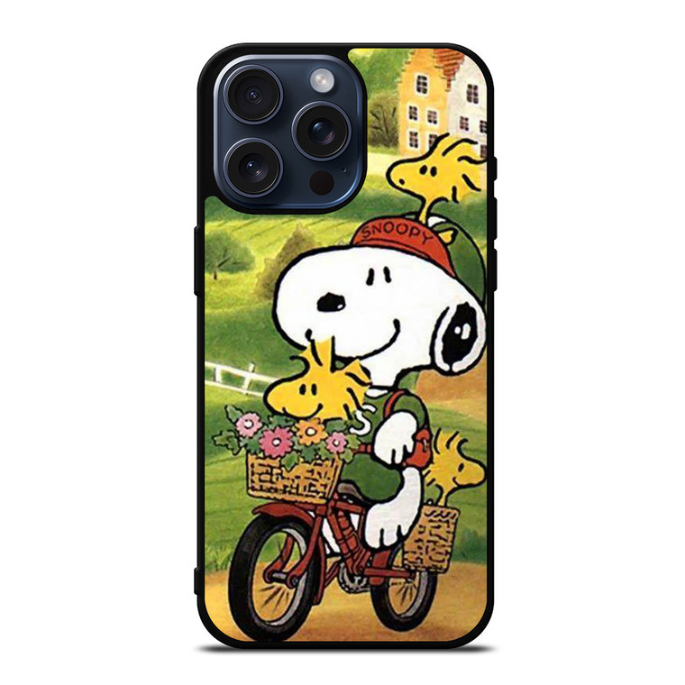 SNOOPY THE PEANUTS BICYCLE iPhone 15 Pro Max Case SNOOPY THE PEANUTS BICYCLE iPhone 15 Pro Max Case