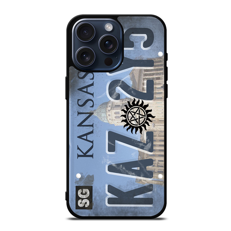 SUPERNATURAL LICENSE PLATE CUSTOM iPhone 15 Pro Max Case