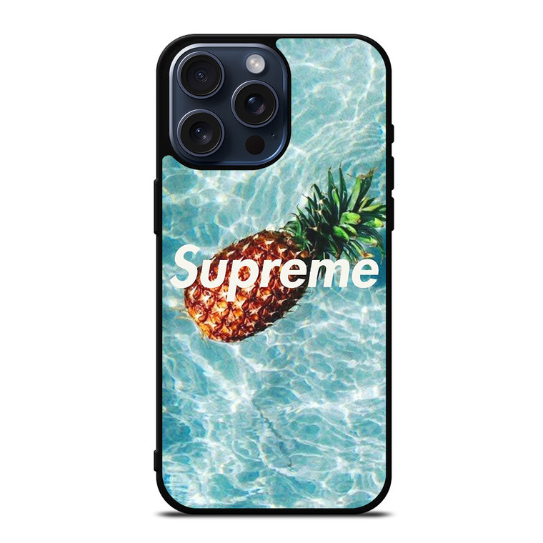 SUPREME X PINEAPPLE iPhone 15 Pro Max Case