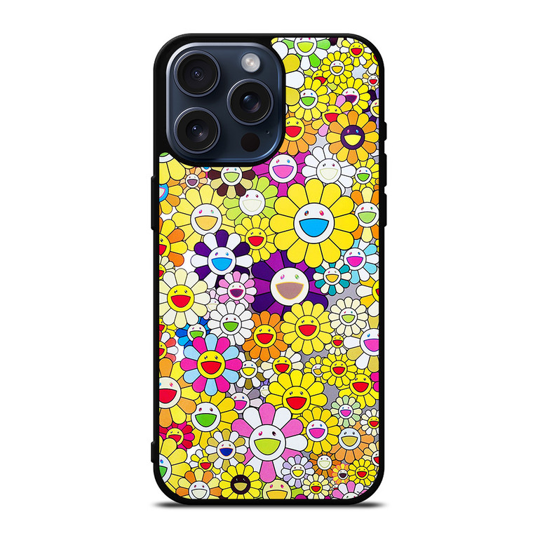 TAKASHI MURAKAMI FLOWERS YELLOW iPhone 15 Pro Max Case