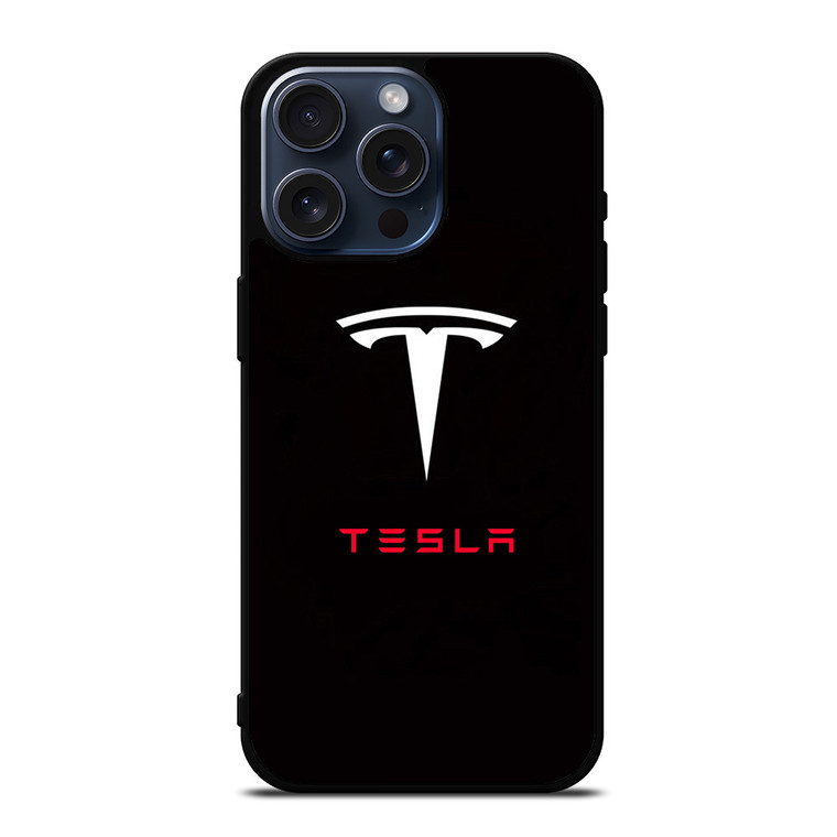 TESLA ELECTRIC CAR LOGO iPhone 15 Pro Max Case