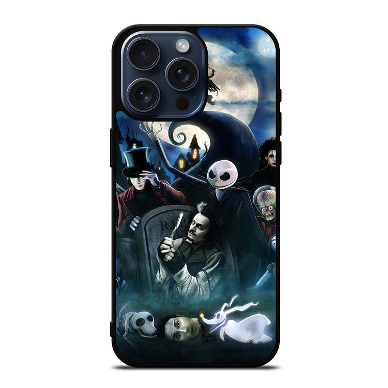 TIM BURTON MOVIES iPhone 15 Pro Max Case
